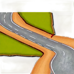 Road Map Drawing Png 06262024 PNG image