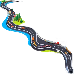 Road Map For Travel PNG 74
