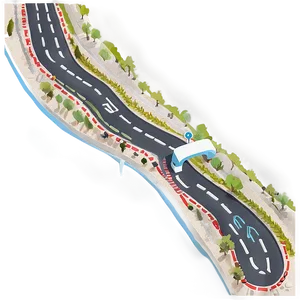 Road Map For Travel PNG Pup88