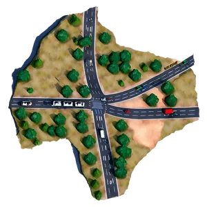 Road Map With Cities Png Wkf91 PNG image