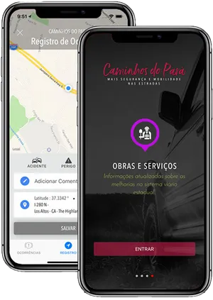 Road Safety Mobile App Screenshots PNG