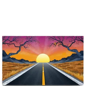 Road To Sunset PNG Yxu14