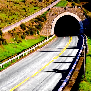 Road With Tunnels Png Qsk PNG image