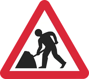 Roadwork Sign Image PNG