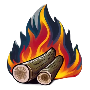 Roaring Campfire Glow PNG 31