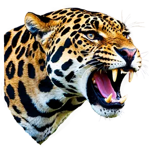 Roaring Jaguar PNG Sol