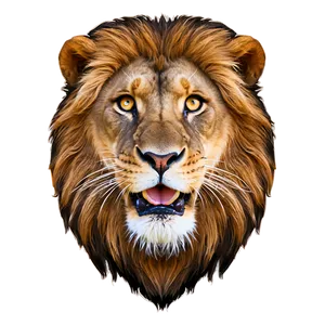 Roaring Lion Face PNG Wpy