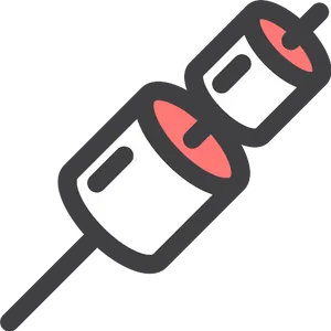 Roasted Marshmallows Icon PNG image
