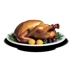 Roasted Turkey Thanksgiving Png 9 PNG image