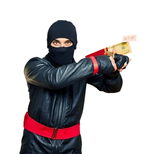 Robber Holding Loot PNG 73