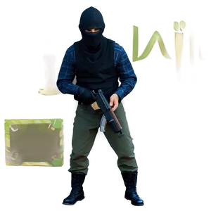 Robber Holding Loot PNG Xkv44