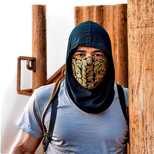 Robber In Secret Hideout PNG Glc