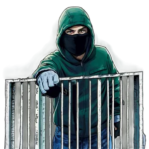 Robber Peeking PNG 06212024