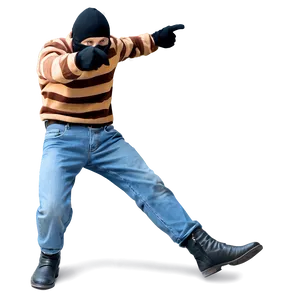 Robber Tiptoeing PNG 93