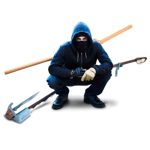 Robber With Burglar Tools Png 06212024 PNG image