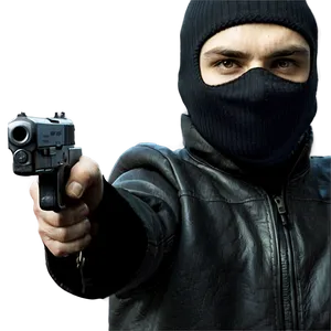 Robber With Gun Png 06212024 PNG image