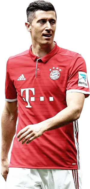 Robert Lewandowski Bayern Munich Kit PNG image