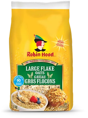 Robin Hood Large Flake Oats Package PNG image