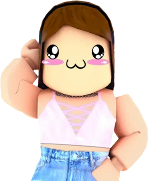 Roblox Avatar Cute Expression.png PNG image