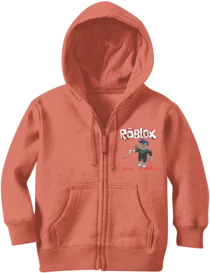 Roblox Branded Red Hoodie