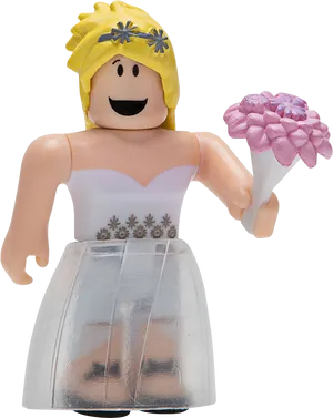 Roblox Bride Figure Holding Flowers