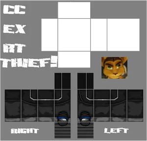 Roblox_ Character_ Template_ Thief PNG image