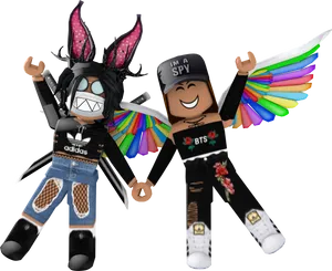 Roblox_ Characters_ Celebration_ Pose PNG image