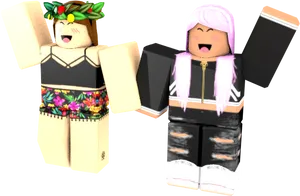 Roblox_ Characters_ Celebration_ Pose PNG image