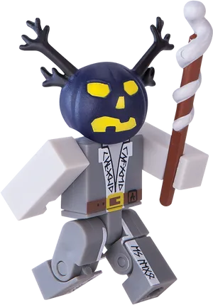 Roblox Figure With Staff And Antlers