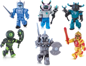 Roblox Figurines Action Poses PNG image