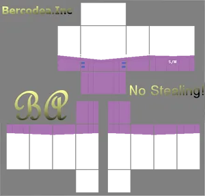 Roblox Purple Outfit Template PNG image