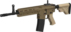 Roblox Styled Rifle3 D Model