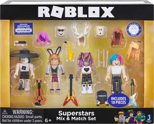 Roblox Superstars Mix Match Set Packaging PNG image