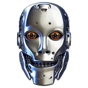Robot Head Mascot PNG 06212024