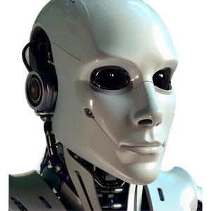 Robot Head Silhouette PNG 3