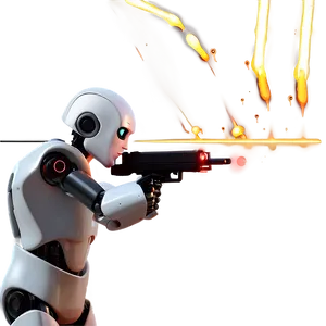 Robot Laser Shoot PNG Djw PNG