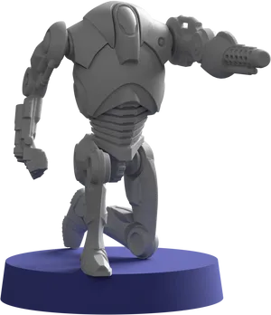 Robotic Figure3 D Model PNG image