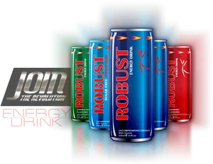 Robust Energy Drink Variety Pack PNG image