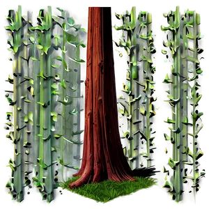 "robust Redwood Tree PNG" 5