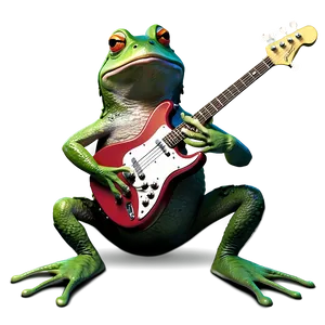 Rock Band Frog PNG Avx PNG