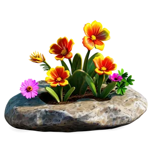 Rock Flower Bed PNG Ifp65 PNG