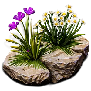 Rock Flower Bed PNG Txb69 PNG