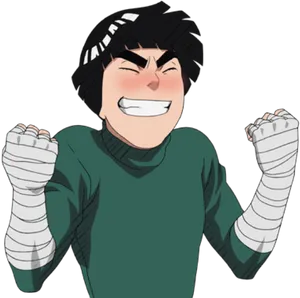 Rock Lee Determined Expression PNG image