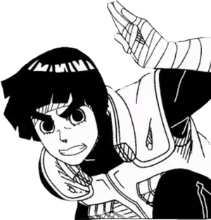 Rock Lee Readyfor Action PNG image