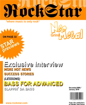 Rock Star Magazine Cover Neo Grind Metal PNG image