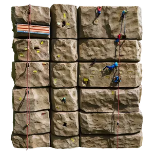 Rock Wall For Climbing PNG 06292024 PNG
