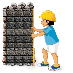 Rock Wall Under Construction PNG Yhq PNG