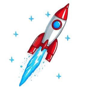 Rocket Drawing Clipart Png 06272024 PNG image