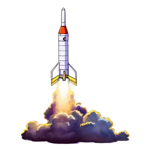 Rocket Launch Night PNG 06252024
