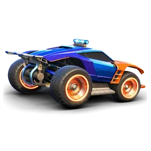 Rocket League Car With Effects PNG 06122024